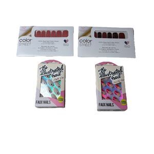 Color Street Wing It On 100% Nail Polish Strips. Brand New & Press On Nails